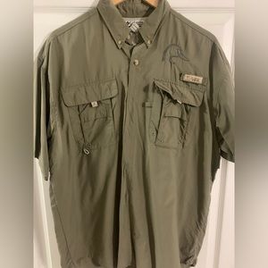 Ducks unlimited Columbia PFG short sleeve button down